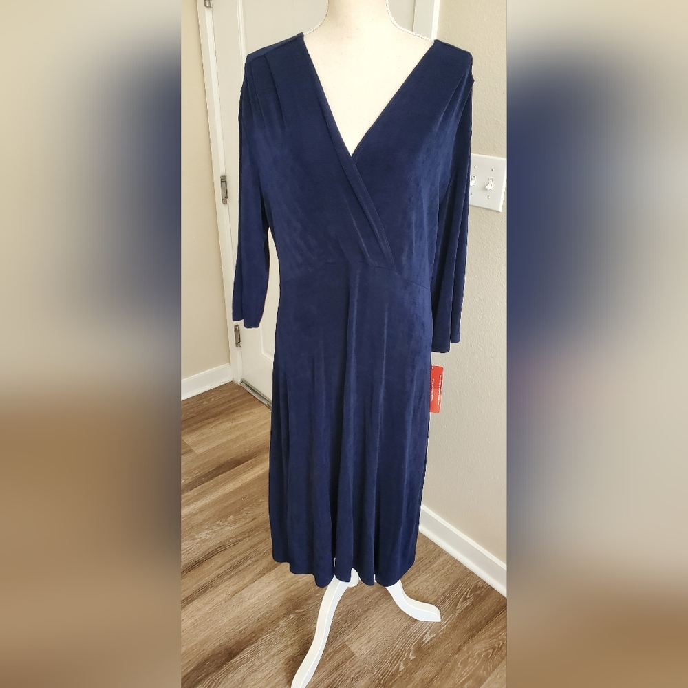NWT Made in Heaven Navy Blue Dress Size 1X